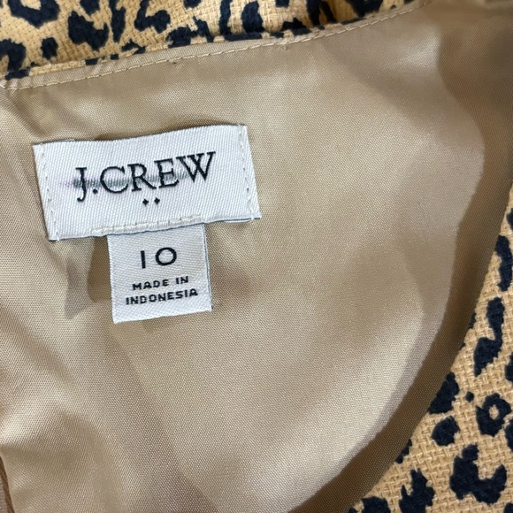 J. Crew Factory Animal Print Sheath Dress - Picture 6 of 8